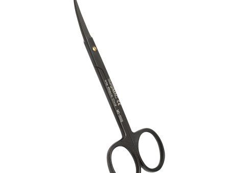 Iris Scissors 4.5 , Curved, Stainless Steel, Black Series, 1 Pk Fashion