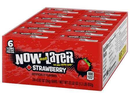 Now and Later Changemaker Strawberry - 24 box Sale