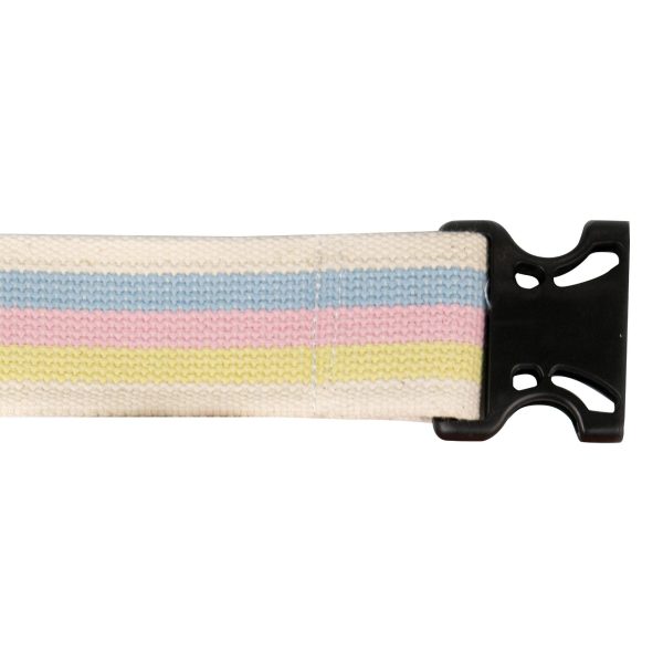 McKesson Gait Belt 60 Inch Length Pastel Stripe Fashion