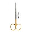 Iris Scissors 4.5 , Curved with Tungsten Carbide Tips, Gold Handles, Stainless Steel, Air Series, 1 Pk Online now