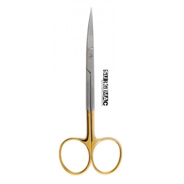 Iris Scissors 4.5 , Curved with Tungsten Carbide Tips, Gold Handles, Stainless Steel, Air Series, 1 Pk Online now