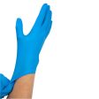 Safe-Touch Blue Nitrile Exam Gloves, Powder-Free on Sale