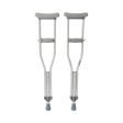 McKesson Underarm Crutches Aluminum Frame Child 175 lbs. Weight Capacity Push Button   Wing Nut Adjustment Supply