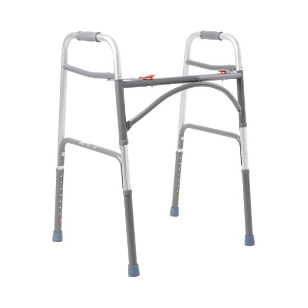 McKesson Aluminum Steel Bariatric Standard Folding Walker Discount