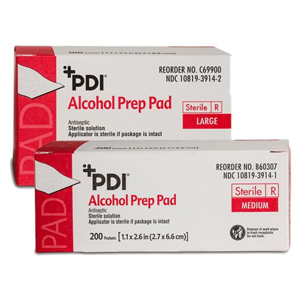 PDI Alcohol Prep Pads Sterile, Large - 2.5 x 3 Inch, C69900 Online now