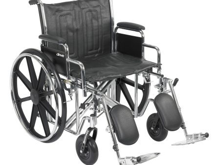 McKesson Dual Axle Desk Length Arm Swing-Away Bariatric Wheelchair Sale