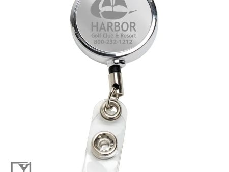 30  Cord Solid Metal Retractable Badge Reel and Badge Holder Online Hot Sale