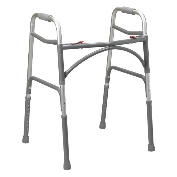 McKesson Aluminum Steel Bariatric Standard Folding Walker Discount