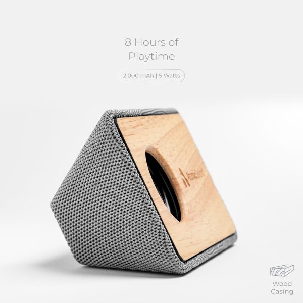 Wood and Fabric Bluetooth Speaker - RS9700 Fashion