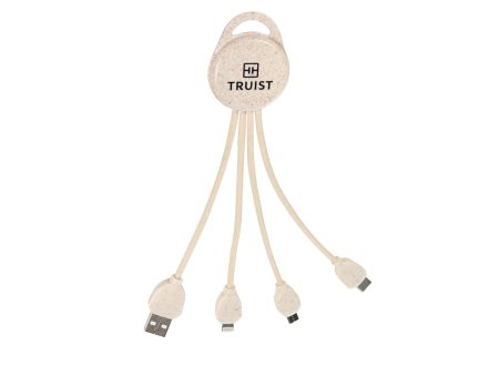 Wheat Straw 3-in-1 Charging Cable - ED109 Discount