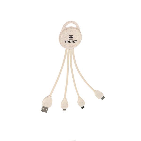 Wheat Straw 3-in-1 Charging Cable - ED109 Discount