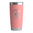 20 OZ Tumbler w  Logo & US Flag In Pink Cheap