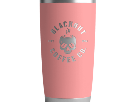 20 OZ Tumbler w  Logo & US Flag In Pink Cheap