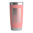 20 OZ Tumbler w  Logo & US Flag In Pink Cheap