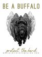 Be a Buffalo Heart Sticker (Black   Gray) Sale