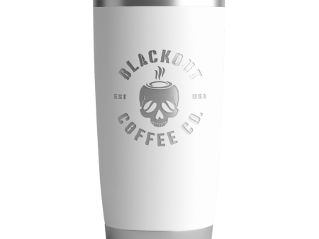 20 OZ Tumbler w  Logo & US Flag In White on Sale