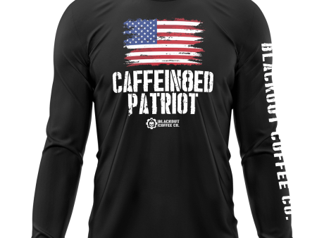 Caffein8ed Patriot Black Cooling Performance Long Sleeve Tee For Sale