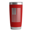 20 OZ Tumbler w  Logo & US Flag In Red on Sale