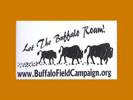 Let The Buffalo Roam  Bumper Sticker Online Hot Sale