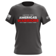 America s Warriors Gunpowder Grey T-Shirt For Cheap