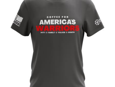 America s Warriors Gunpowder Grey T-Shirt For Cheap