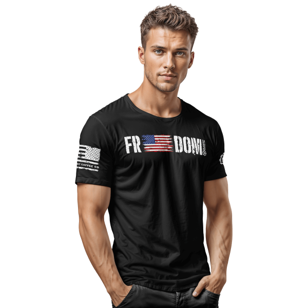 FREEDOM Black Performance T-Shirt Sale