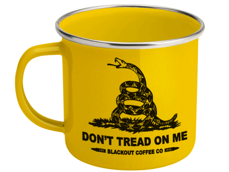 Don t Tread On Me Enamel Steel Mug 12 oz For Discount