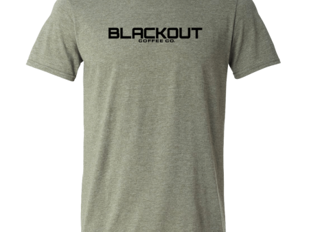 Heather Military Green Blackout T-Shirt Discount