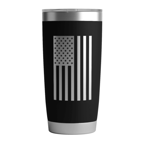 20 OZ Tumbler w  Logo & US Flag In Black Online