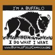 I m a Buffalo  Bumper Sticker Cheap