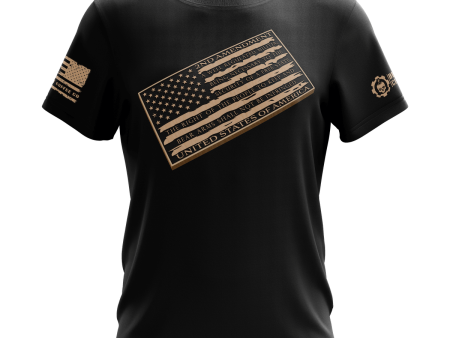 Patriotic Honor 2nd Amendment Black T-Shirt Online Sale