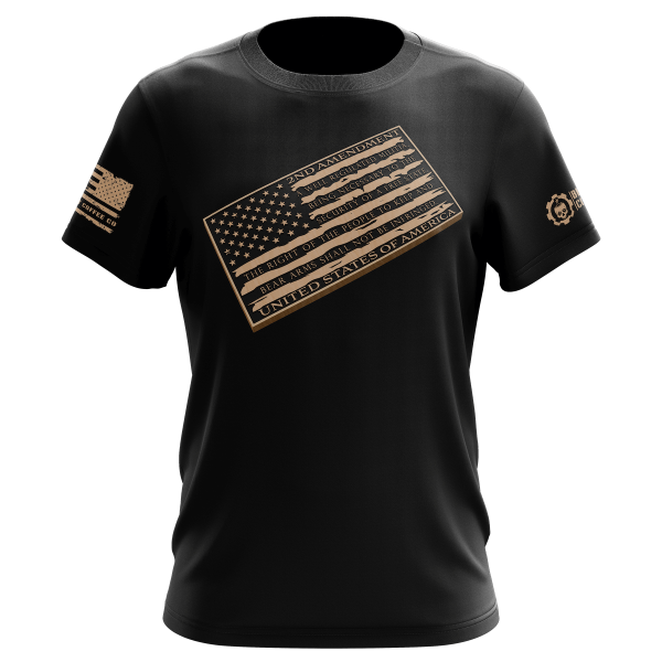 Patriotic Honor 2nd Amendment Black T-Shirt Online Sale